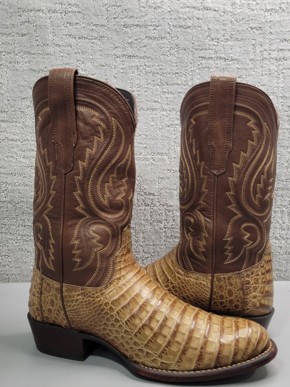 Tecovas the William Men's Size US 8.5D Pecan Caiman Cowboy Boots